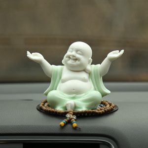 Tượng Phật Di Lặc cười để oto CD497
