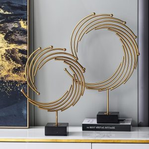 Mô hình vòng xoáy bằng kim loại trang trí