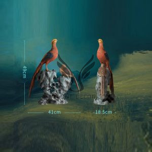 Tặng sếp tượng đôi chim decor CD3026