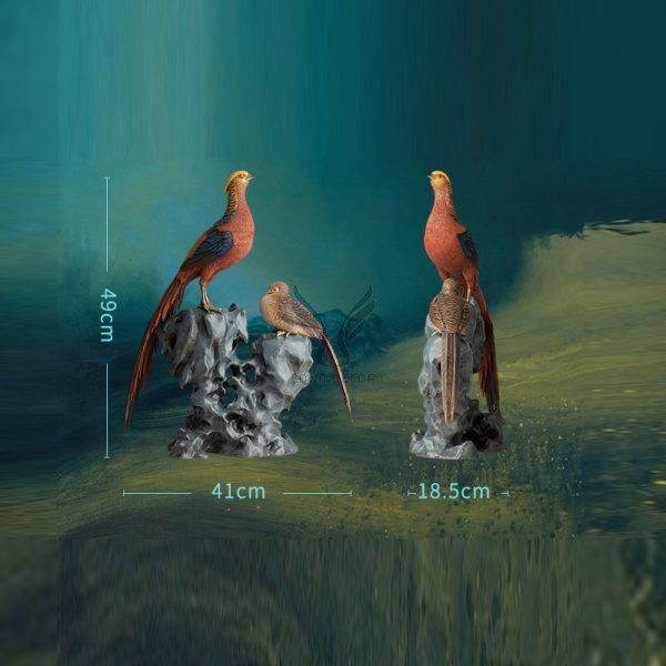 Tặng sếp tượng đôi chim decor CD3026