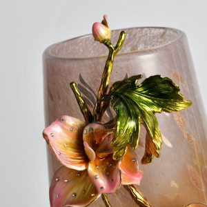Bình hoa thủy tinh trang trí phòng nghệ thuật hiện đại